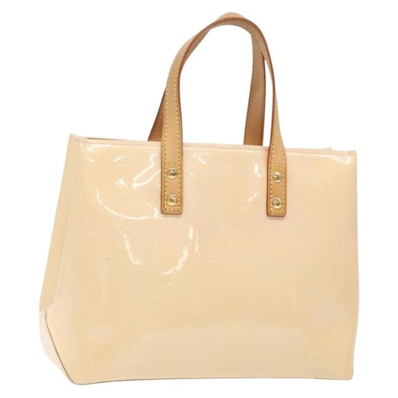 LOUIS VUITTON Monogram Vernis Reade PM Bag Marshmallow Pink M91306 Auth 139303 - Picture 1 of 16